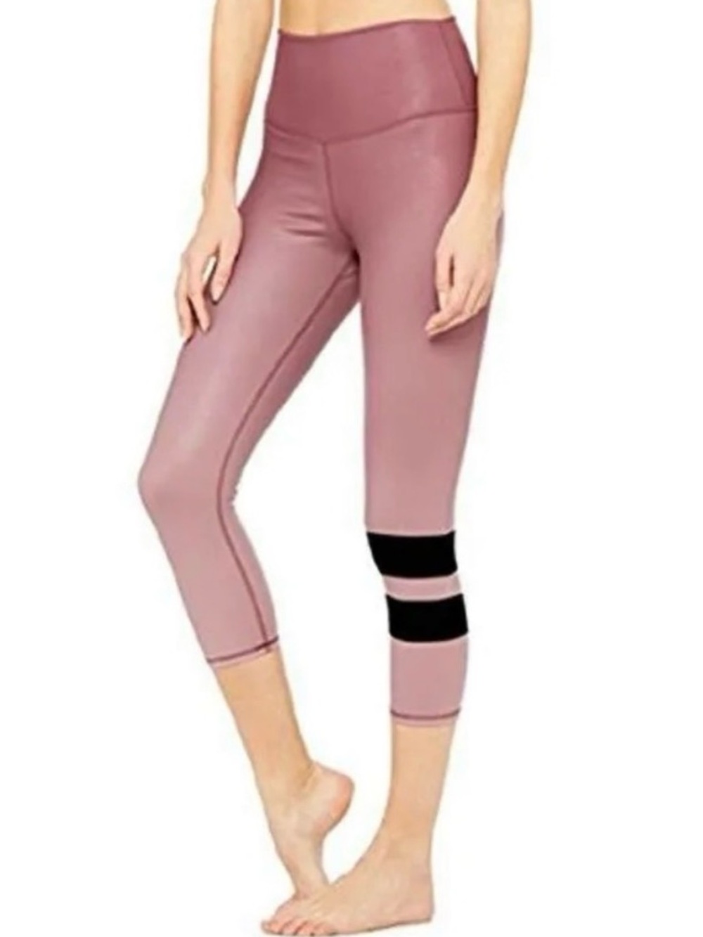 ALO Yoga Gradient Grenache High Waist Airbrush Leggings Dusty Pink Mauve S EUC